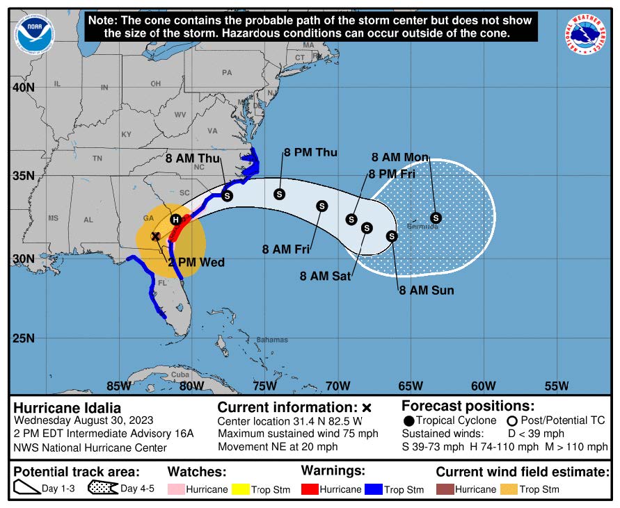 Hurricane Idalia - Advisory #4