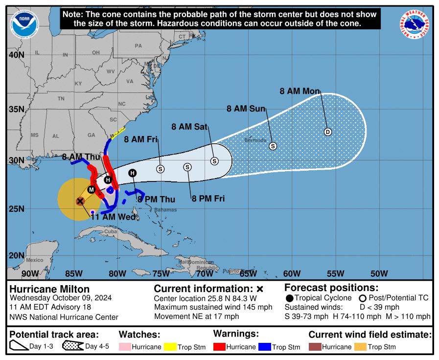 Hurricane Milton - Advisory #4